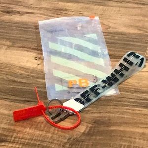 Off White Brand Wristlet Keyring